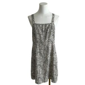 AMERICAN EAGLE Cotton Linen Animal Print‎ Mini Dress Dalmatian Spots size M